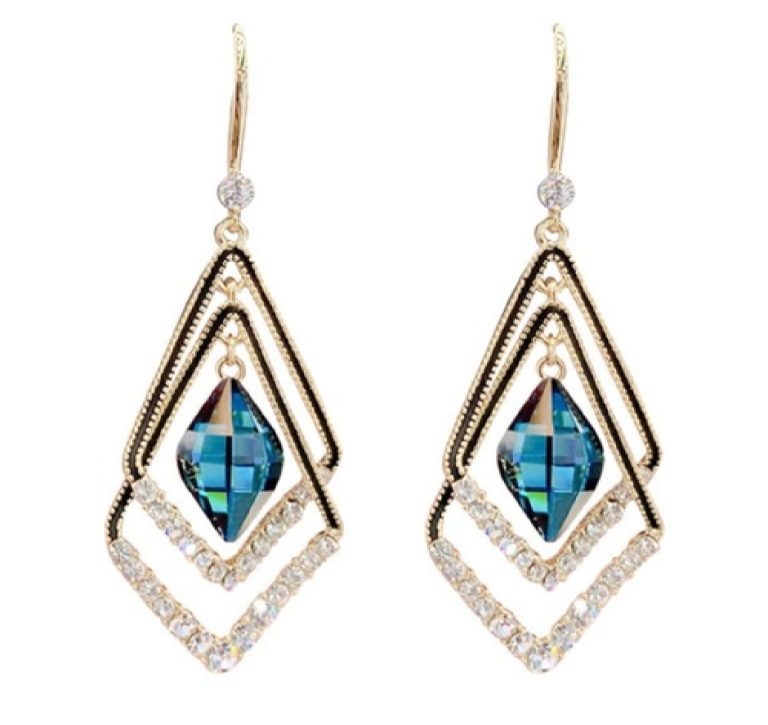Stylish Cross Water Earrings For Women