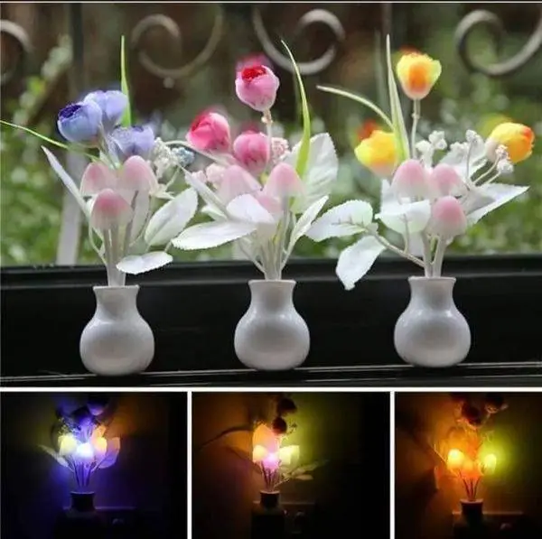 (4 Pcs) Romantic Auto Colour Changing Mushroom light