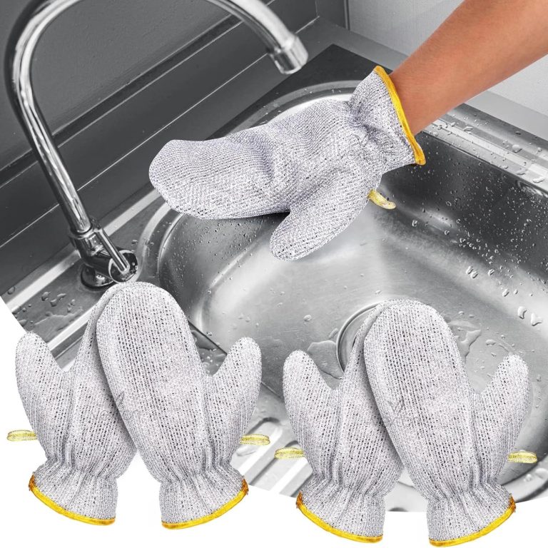 Stainless Steel Wire Waterproof Dishwashing Gloves (2 PCS)